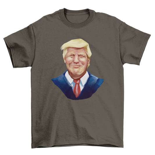Great Awesome Fashion Watercolor Smiling Donald Trump Politics
